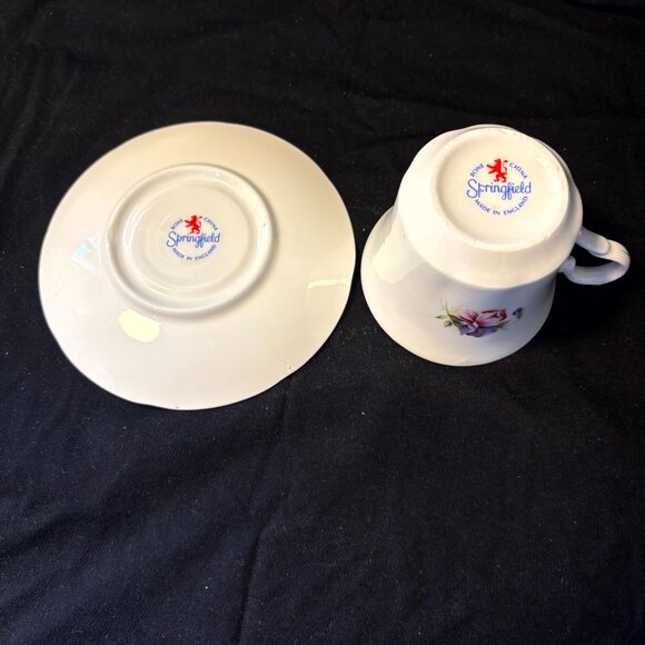 Springfield China Cup and Saucer - July - Picture 4 of 4